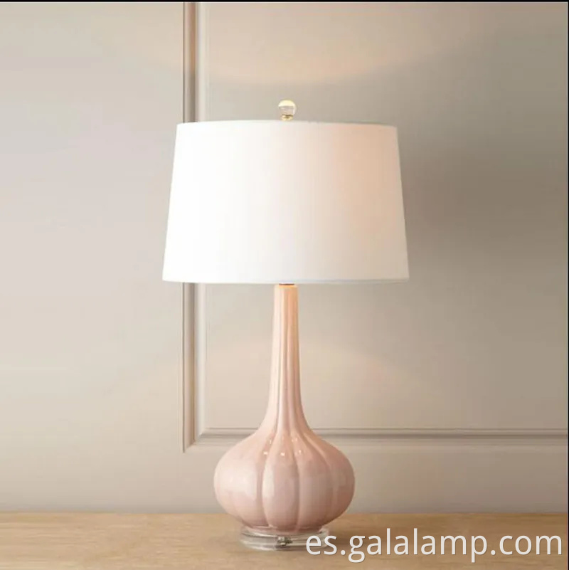 Lámpara de calabaza rosa rosa rosa para la estética de la habitación moderna